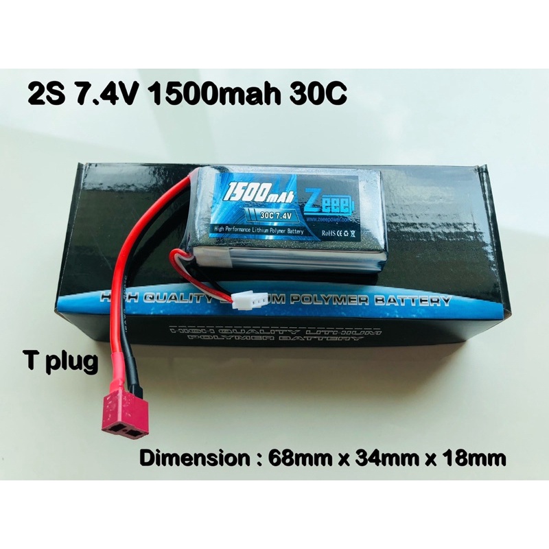 Wltoys A979B A959B Lipo Battery 2S 1500mah 50C ZEEE POWER rc Car lipo