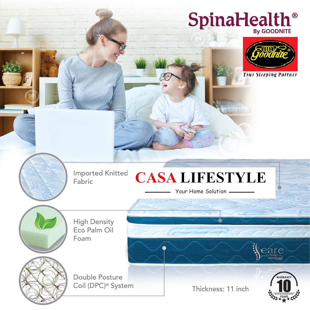 [FREE DELIVERY] Goodnite iCARE SUPREME 11 inches Signature DPC® Spring