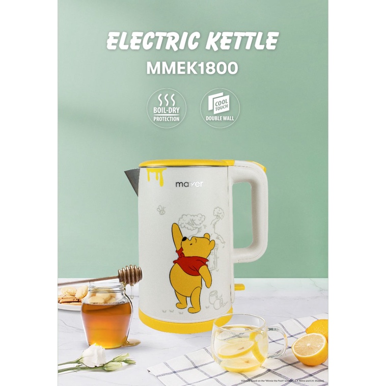 MMEK1800Pooh Mayer Disney Electric Kettle Winnie the Pooh Shopee