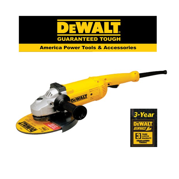 DEWALT D28413 180MM / 7 ANGLE GRINDER 2200 WATT + Side Handle