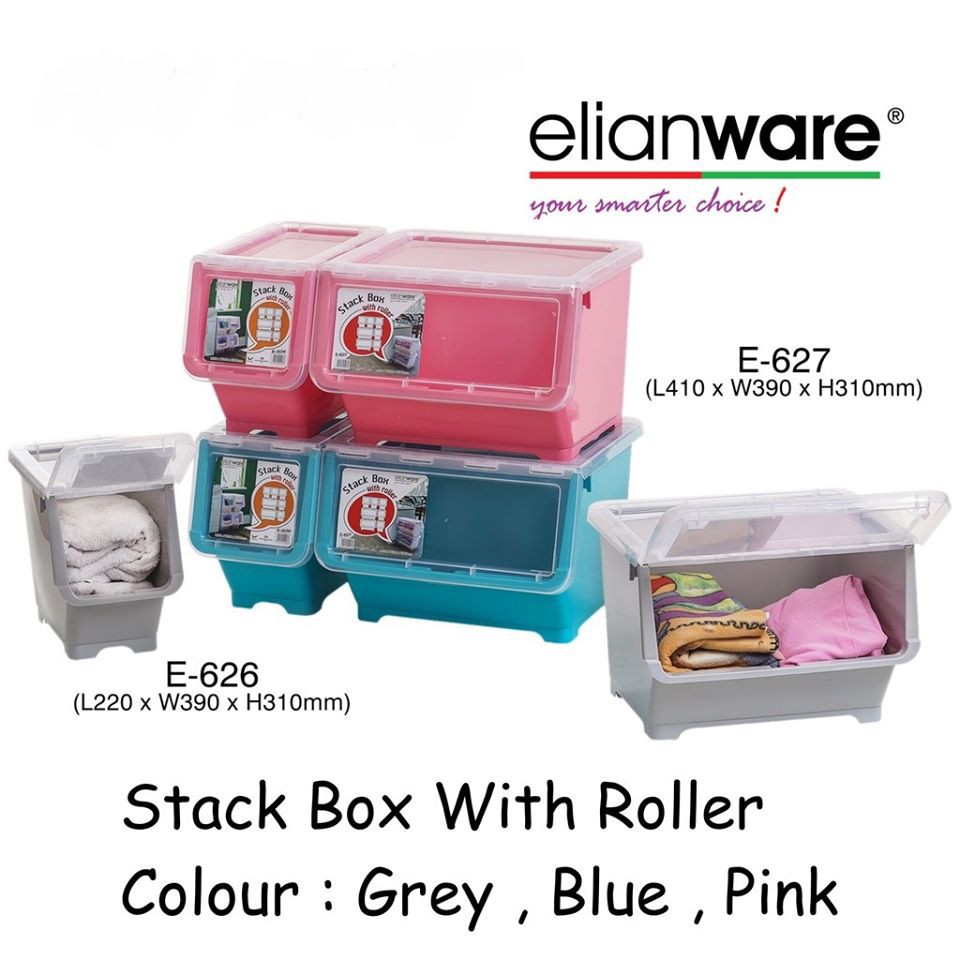 Elianware Stack Box With Roller / Storage Box / Storage