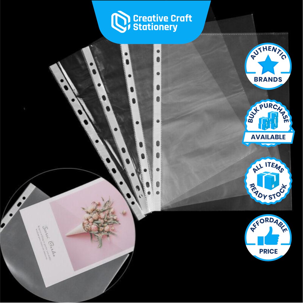 DGG303 Sheet Protector 5c 10, 50, 100 pcs Plastic cover file refill