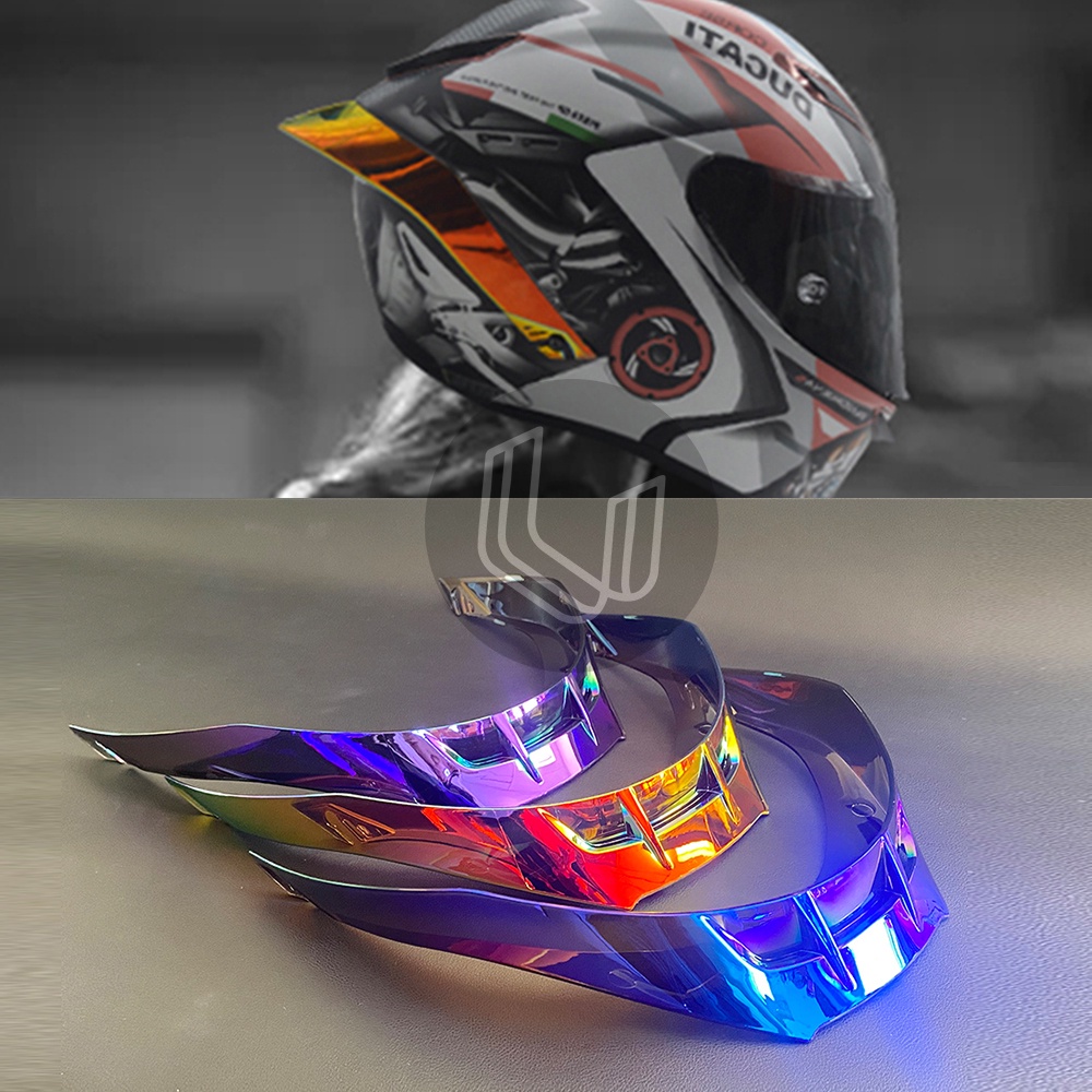 Motorcycle Refit Rear helmet spoiler Helmet tail decoration Accessories