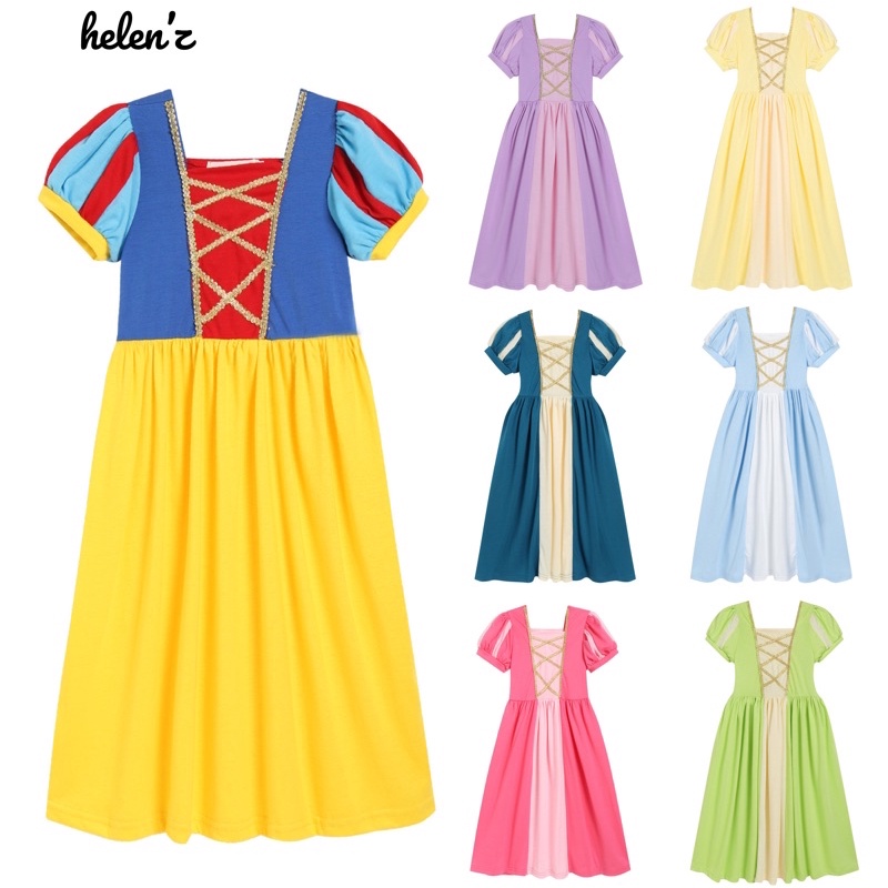 helen’z Girl’s Princess Dress Cinderella Dress Kids Snow White Rapunzel