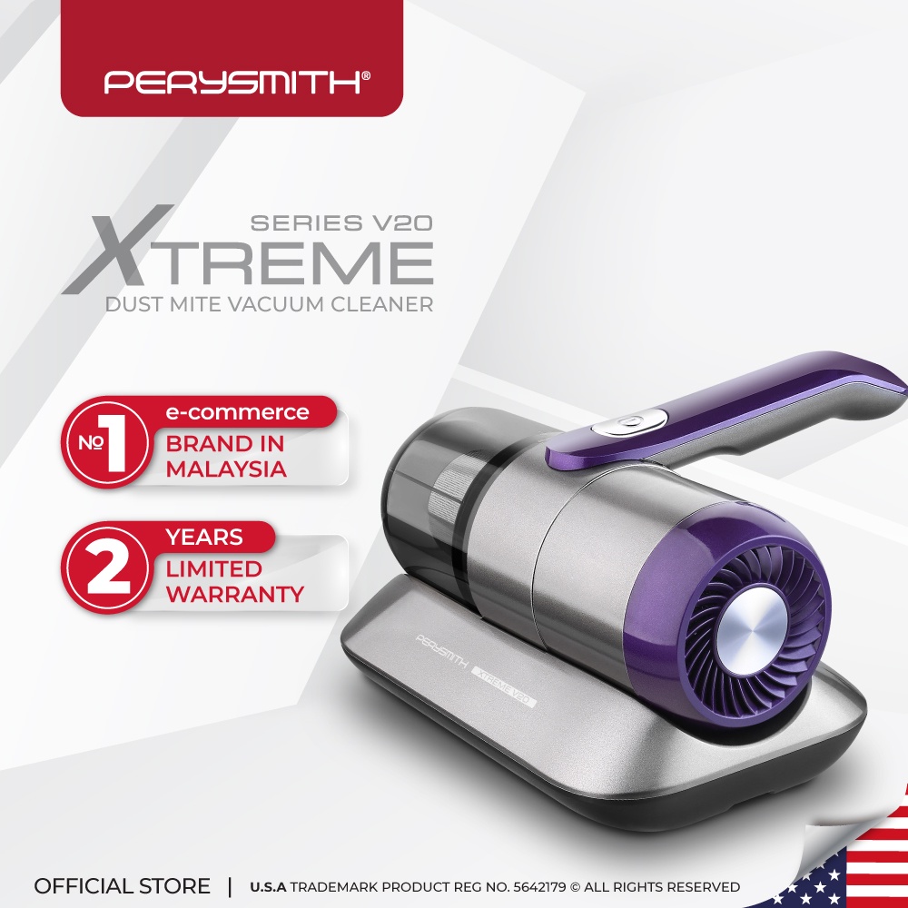 PerySmith Cordless Dust Mite Vacuum Cleaner XTREME Series V20 Shopee