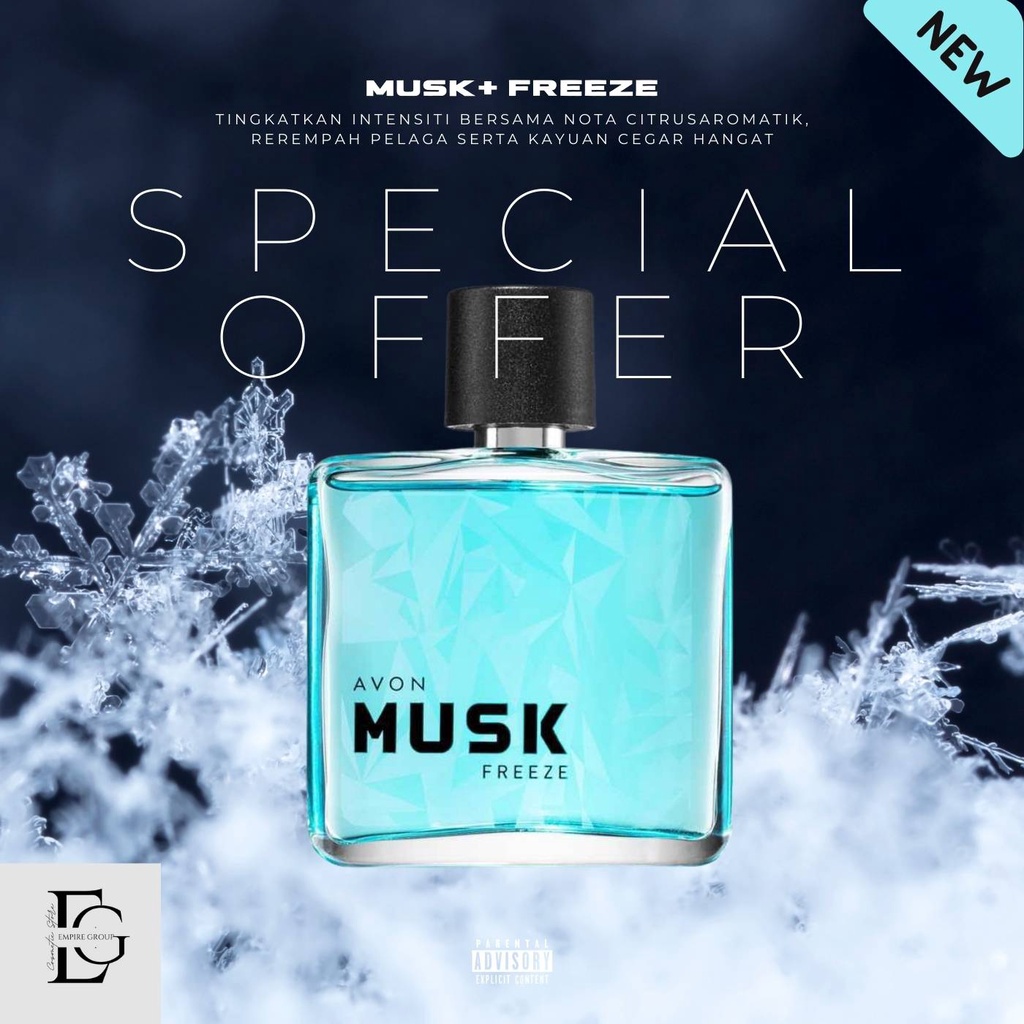 [PERFUME VIRAL] AVON Musk+ For Men Eau de Cologne Perfume Spray 50ml