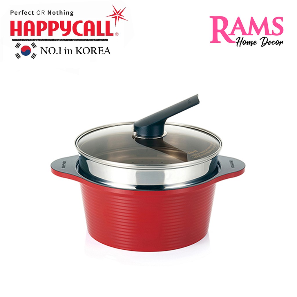 Happycall 24cm High Pure Ceramic Induction Non Stick Die Cast Alumite