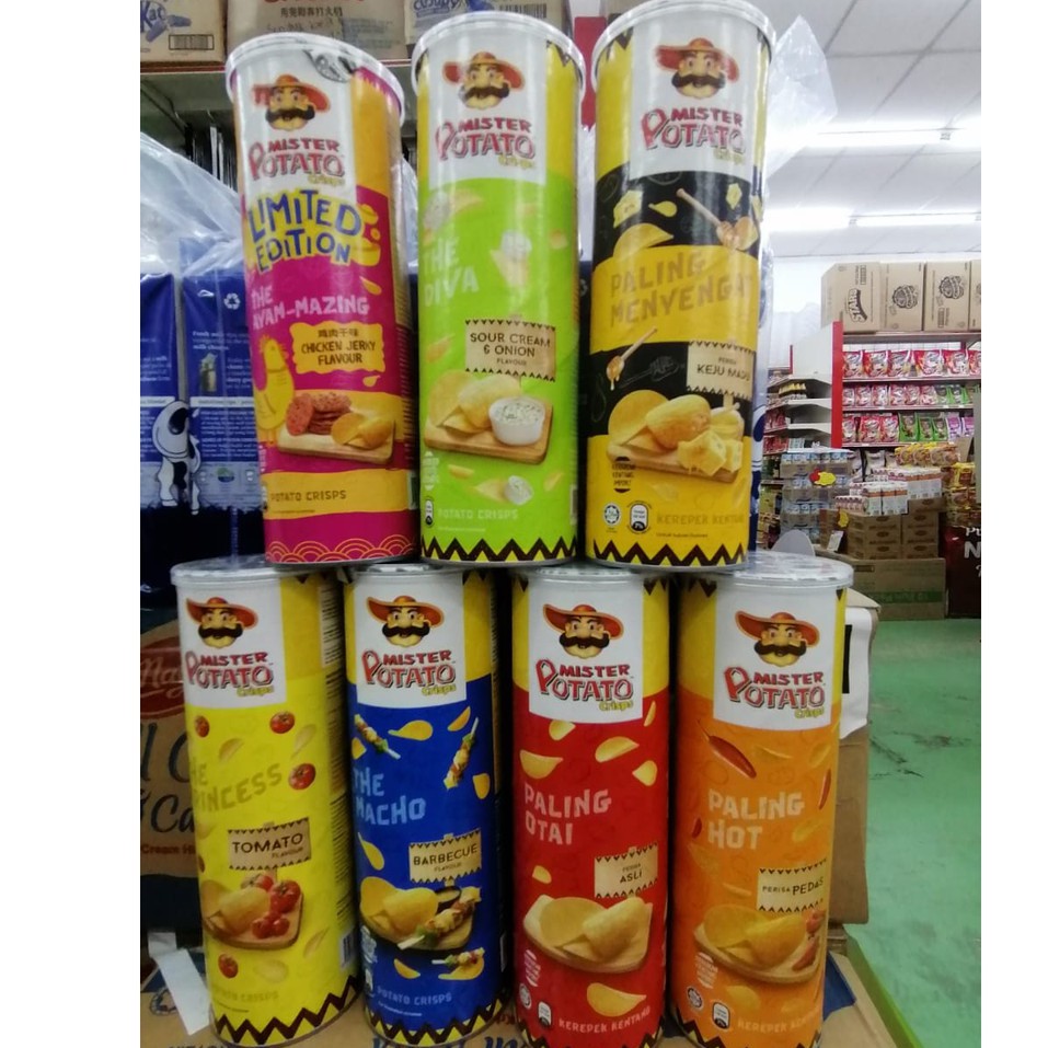 MISTER POTATO POTATO CHIPS CANISTER 125G/BOTTLE Shopee Malaysia
