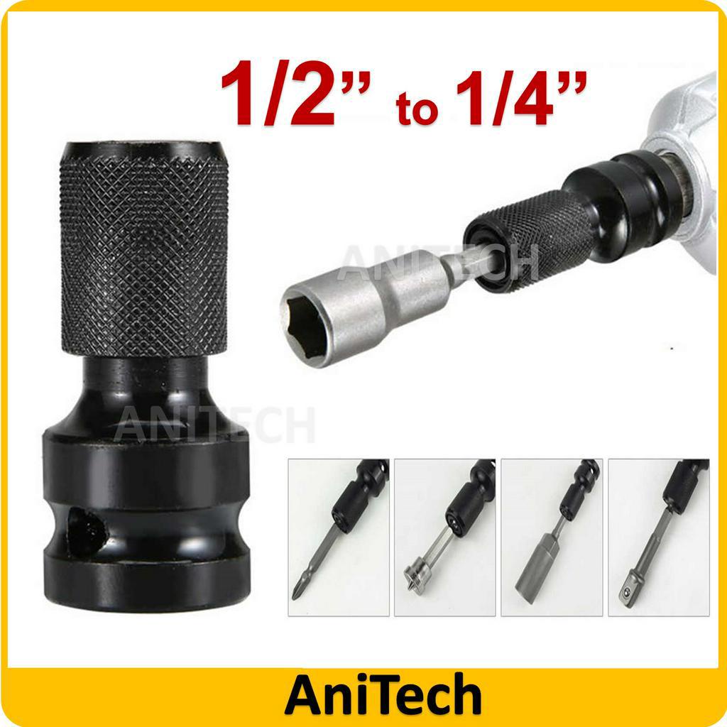 1/2" to 1/4" Hex Shank Adaptor Quick Release Impact Driver Electric