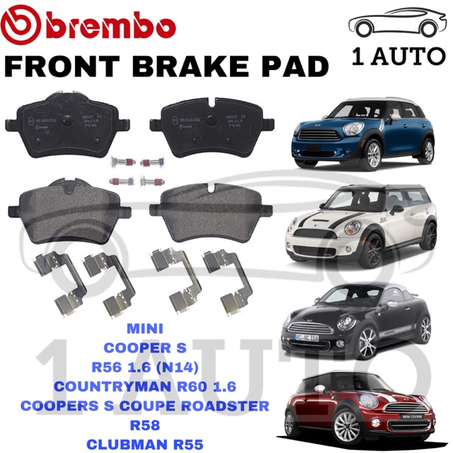 GENUINE BREMBO FRONT BRAKE PAD MINI COOPER R56 COUNTRYMAN R60 CLUBMAN R55 R58 Shopee Malaysia