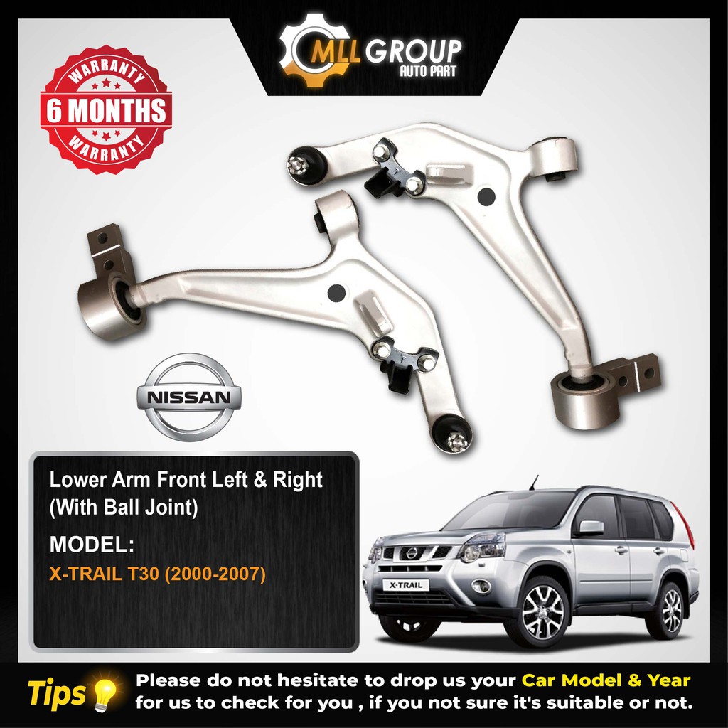 (MLL) NISSAN XTRAIL T30 20002007 LOWER ARM FRONT LEFT & RIGHT (WITH