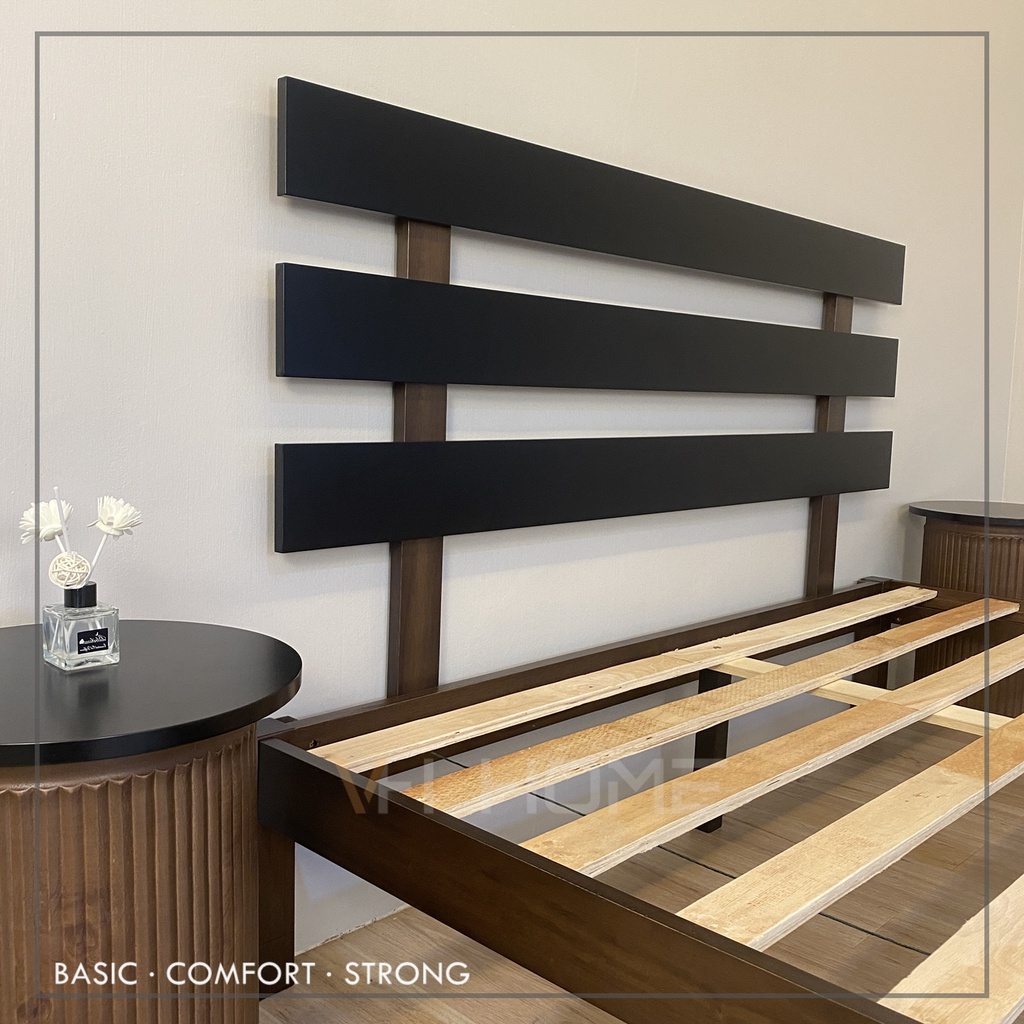 KIRA VH WOODEN QUEEN BED FRAME /Queen Bed Frame /Katil Kayu Queen
