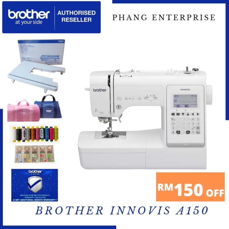 Brother A150 💖Ready Stock auto cut computerised Sewing Machine Shopee