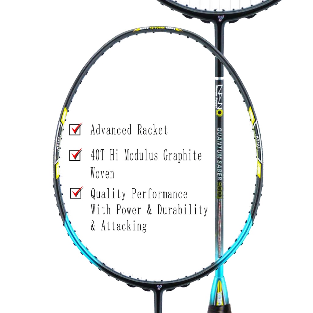 YANG YANG 40T Graphite Quantum Saber 9001 Advance Level Badminton