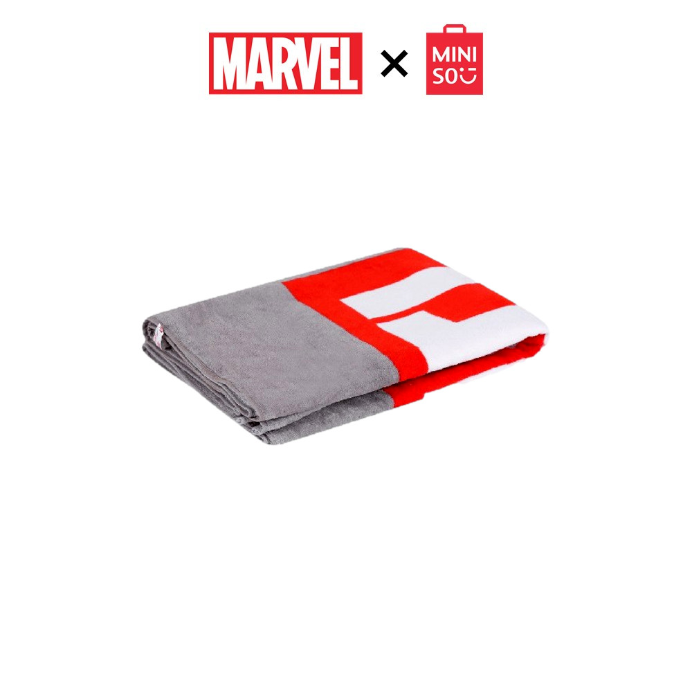 MINISO X MARVEL Wash Cloth Grey Shopee Malaysia