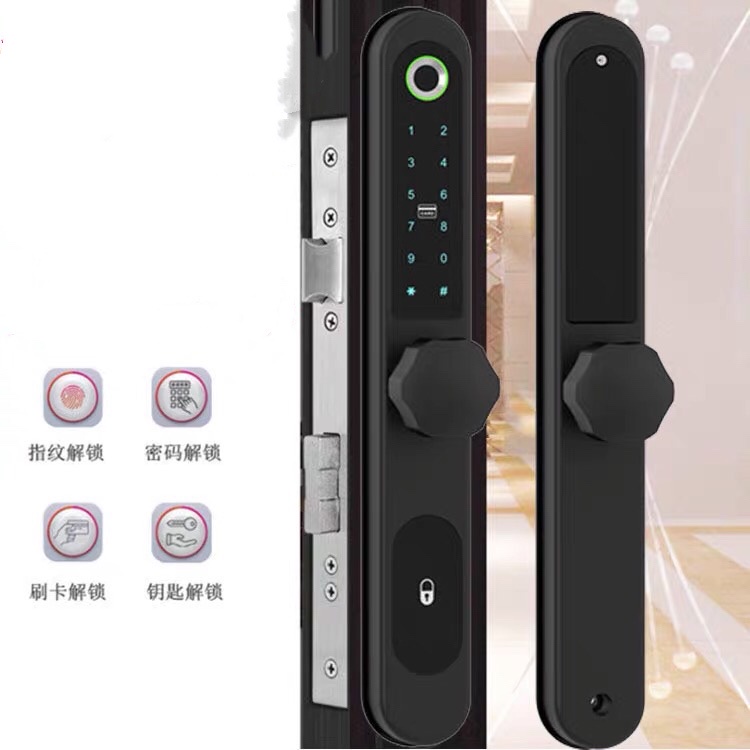 Malaysia Aluminum Smart Fingerprint Door Lock Broken Bridge Doors