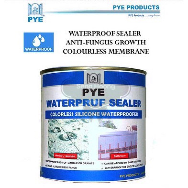 1L PYE Waterpruf Sealer Colorless Silicone Waterproofer 免砸砖透明渗透防水胶 1Kg