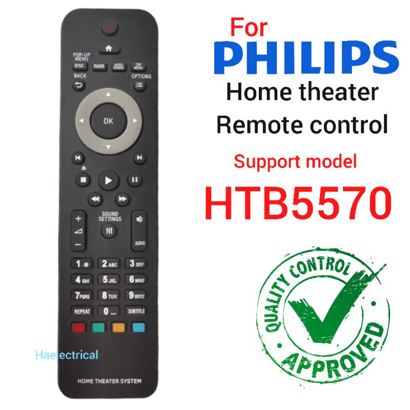 Philips home theater remote control HTB5570 Shopee Malaysia