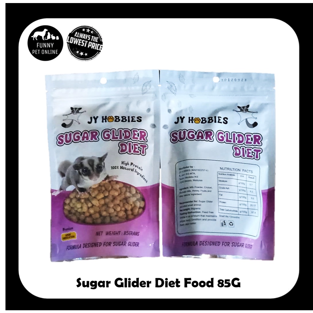 JY Hobbies Sugar Glider Diet Food 85G / Sugar Glider Premium Food