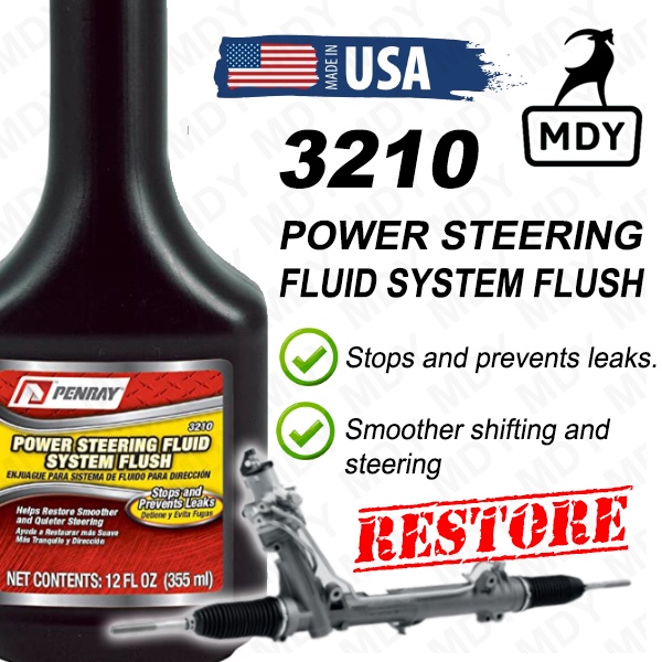 PENRAY POWER STEERING FLUID SYSTEM FLUSH 355ml Stops & prevents Leaks