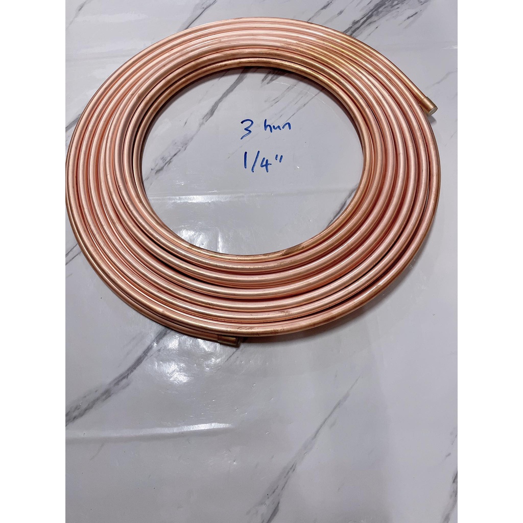 copper pipe aircond installation air conditioner tembaga paiping