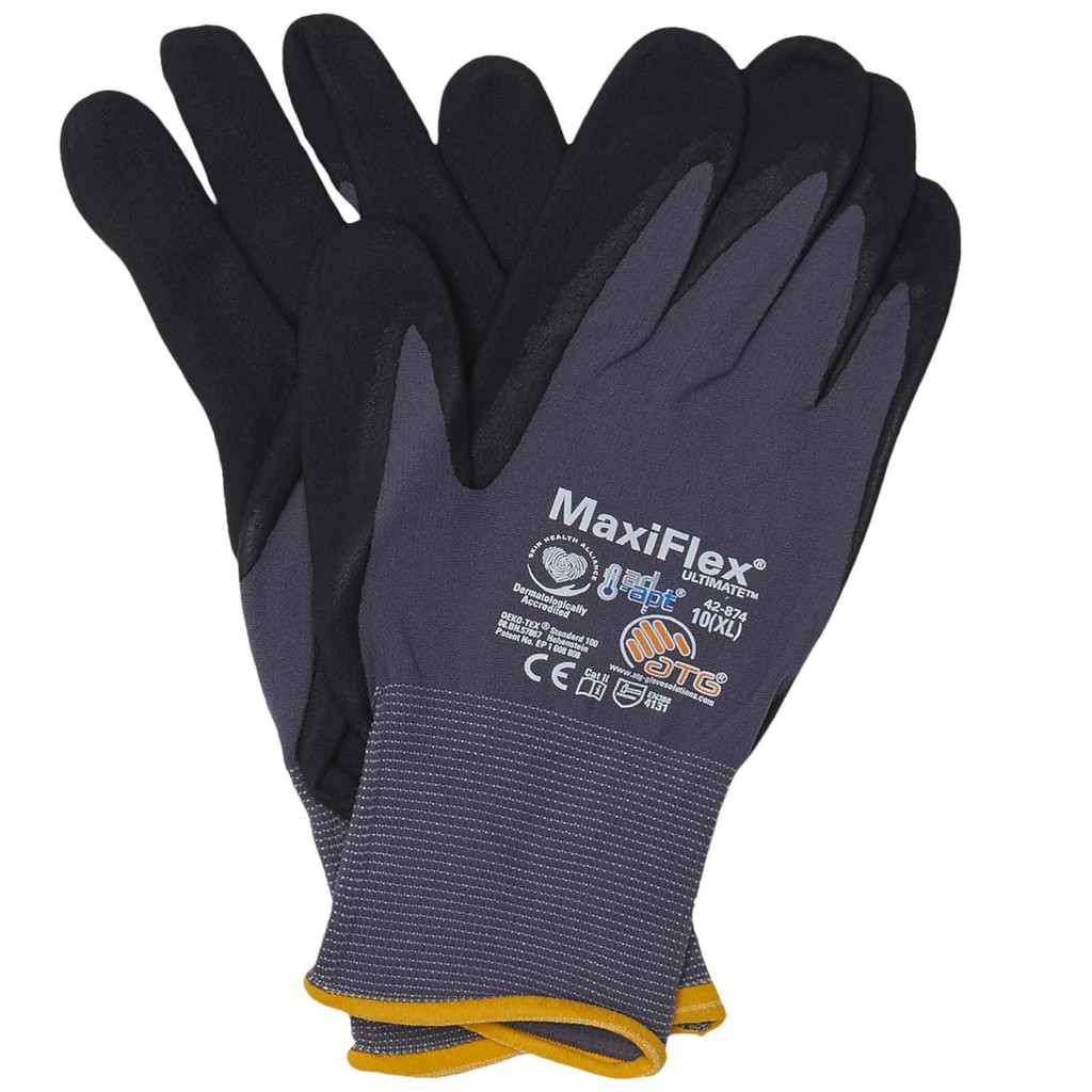 Electrical Glove MaxiFlex ORIGINAL Safety Gloves nitrile coat