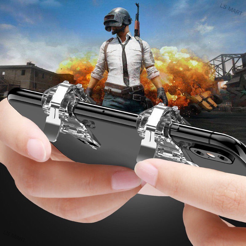 LS MART PUBG Shooter Controller Trigger Fire Button Mobile Phone Game(03)