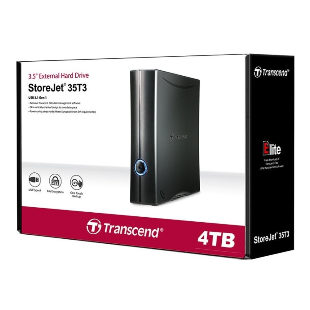 Transcend StoreJet 35T3 USB 3.1 Desktop External Hard Drives 4TB/8TB