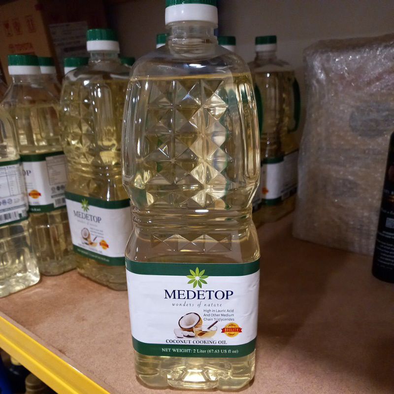 MEDETOP COCONUT COOKING OIL 2LITER {Expiry Date11/2025} (New Stock