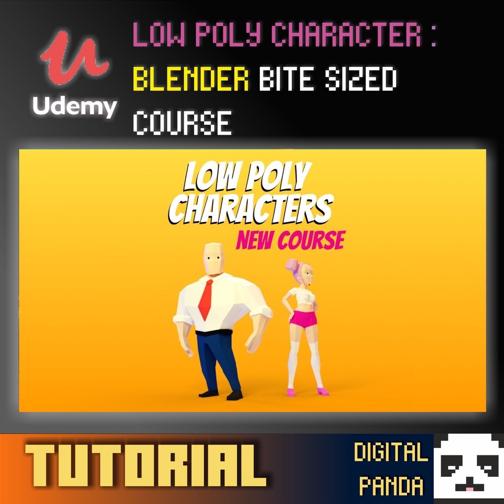 [FULL TUTORIAL] LOW POLY CHARACTER BLENDER BITE SIZED COURSE Shopee Malaysia