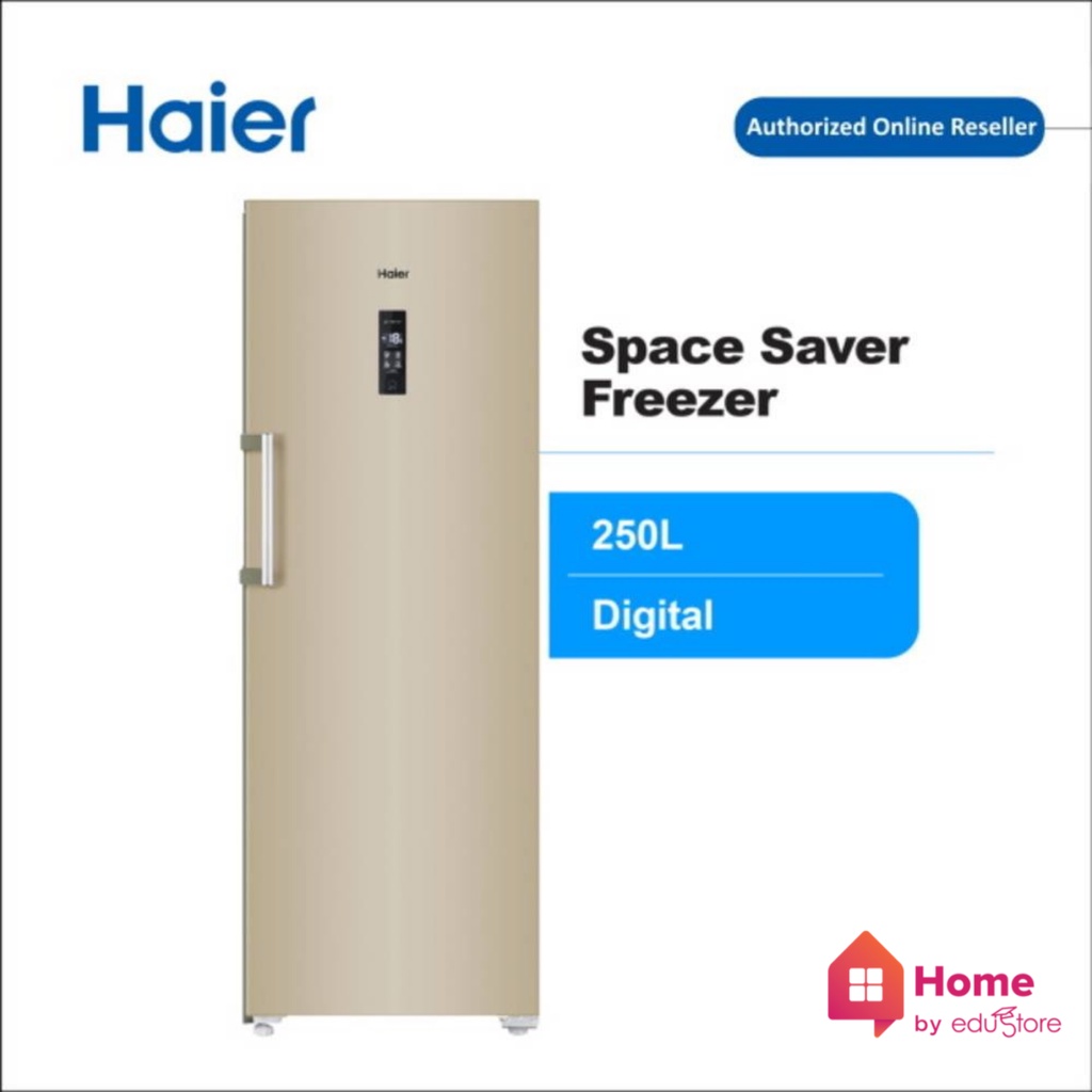 Haier 250L Premium Digital Upright Freezer Gold Touch Control R600A BD248WL Shopee Malaysia