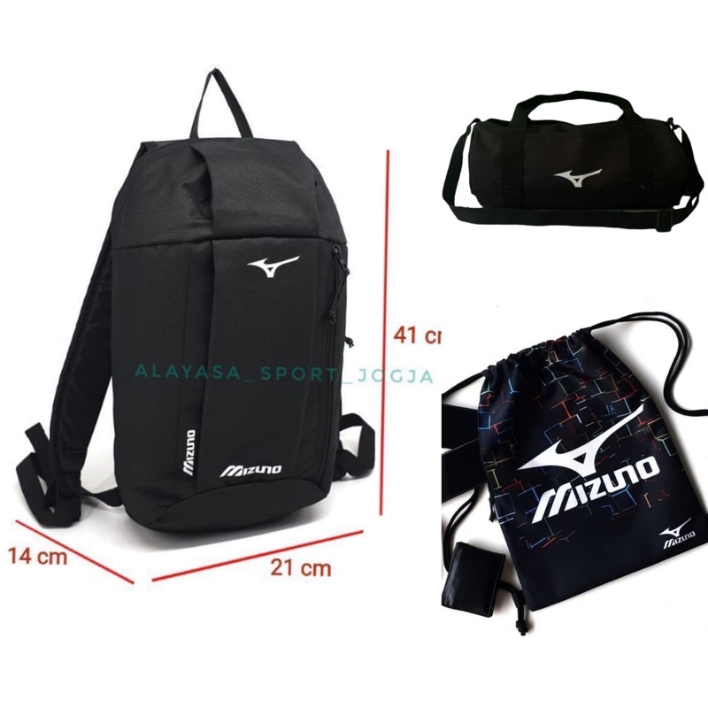 HITAM Mizuno Volleyball Bag Black Men Women Shopee Malaysia