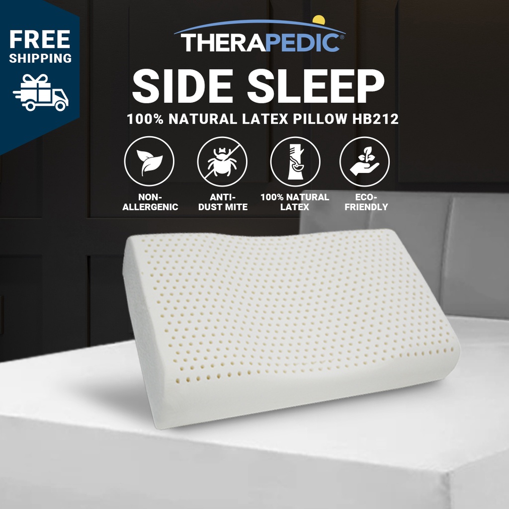 Therapedic USA "Side Sleep" Pillow 100 Natural Latex Shopee Malaysia
