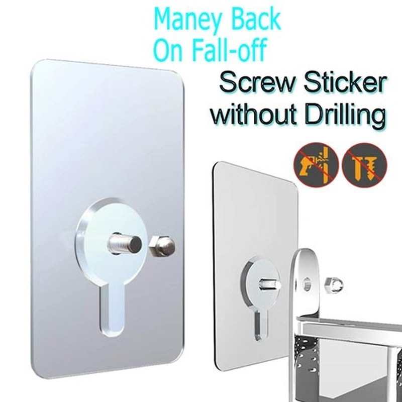 Self Adhesive Hanging Nails Non Trace No Drilling Transparent Nail Free