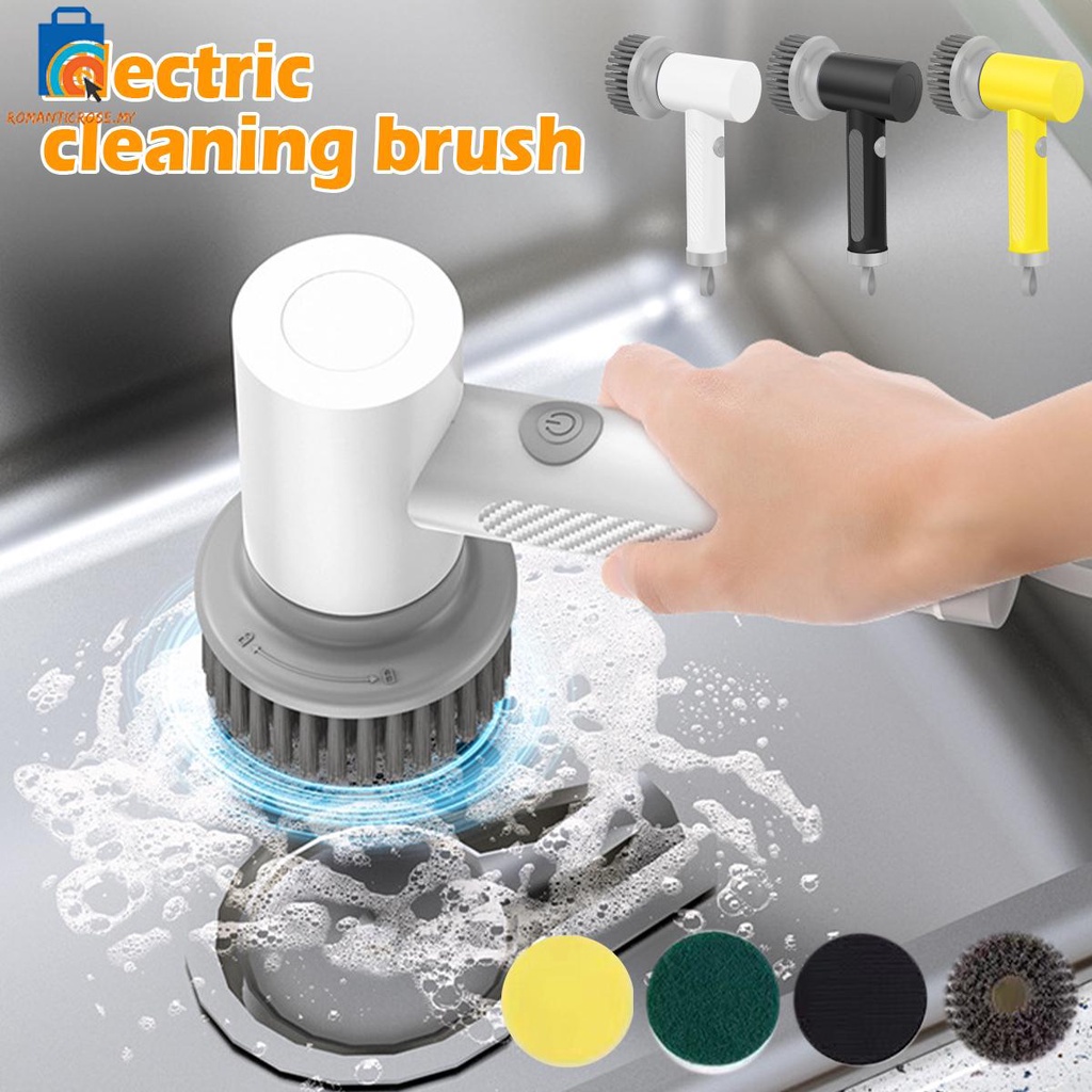 Electric Spin Scrubber Rechargeable Cordless Electric Cleaning Brush