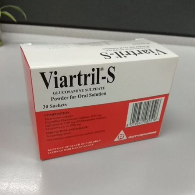 (Exp 062026) ViartrilS Glucosamine Sulphate 30 Sachets 1500MG