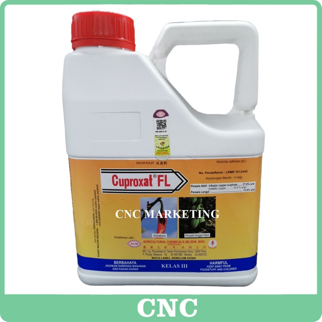4L Cuproxat FL ACM Tribasic Copper Sulfate 27.6 Racun Kulat Kuprum