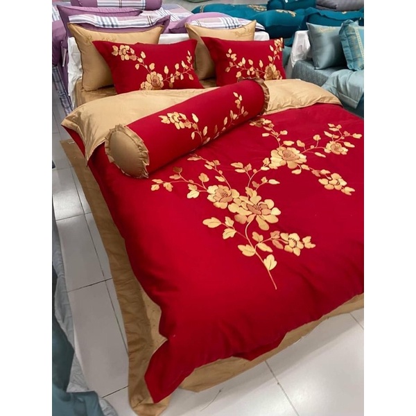 Pyeoda Royal Silk bedding set (fat color) Shopee Malaysia