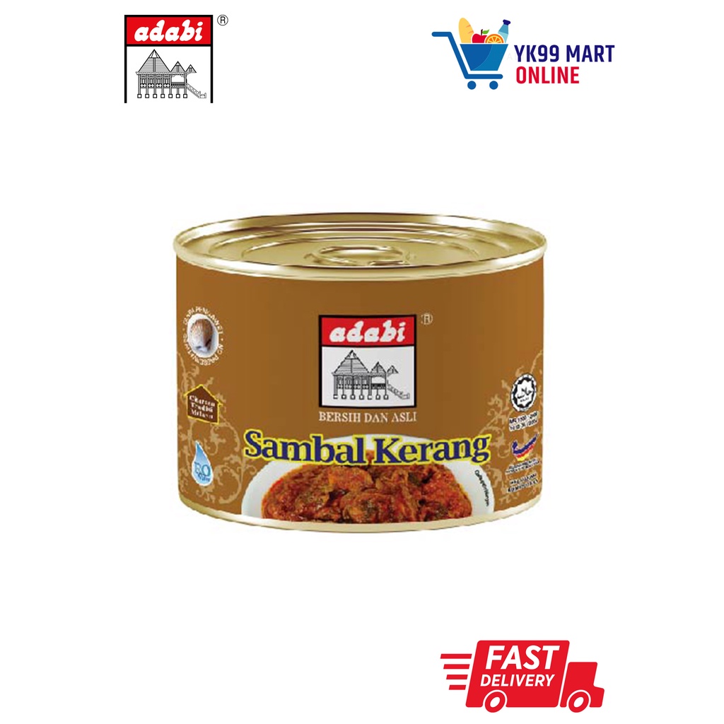 Adabi Sambal Kerang Dalam Tin 160g Shopee Malaysia