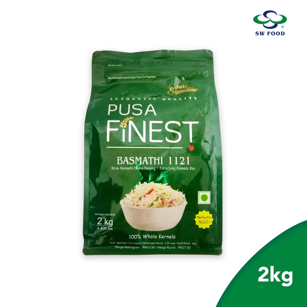 Jati Signature Pusa Finest Basmathi 1121 (2KG) Shopee Malaysia