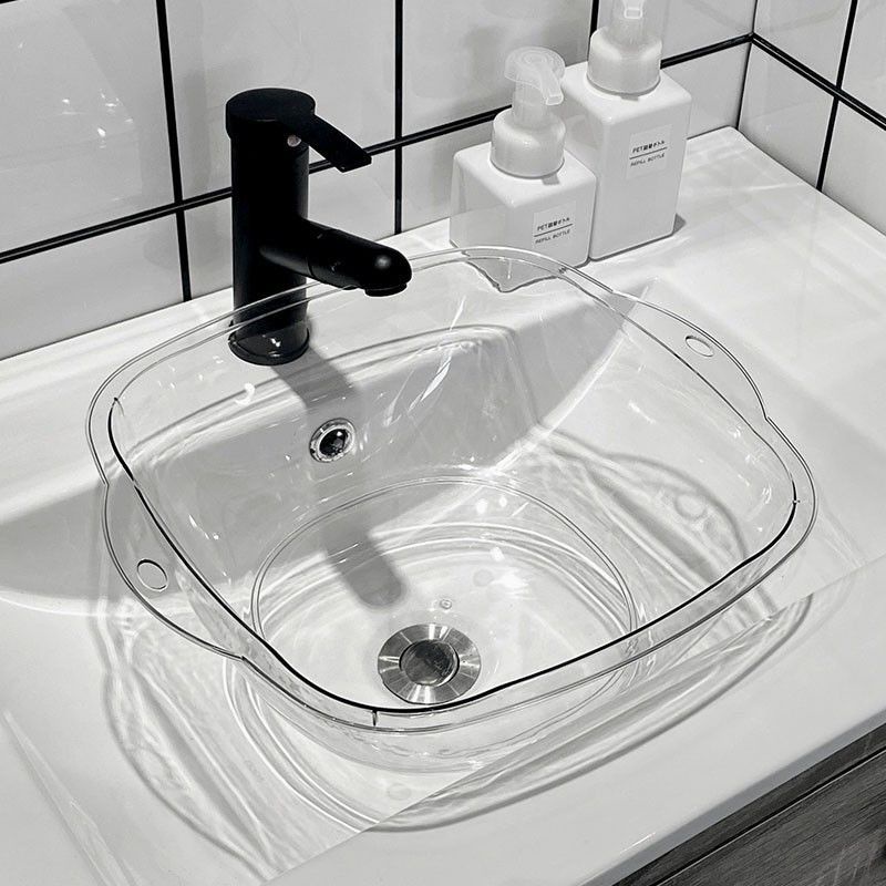 Dongha Girls Transparent Washbasin Household Small Washbasin Plastic