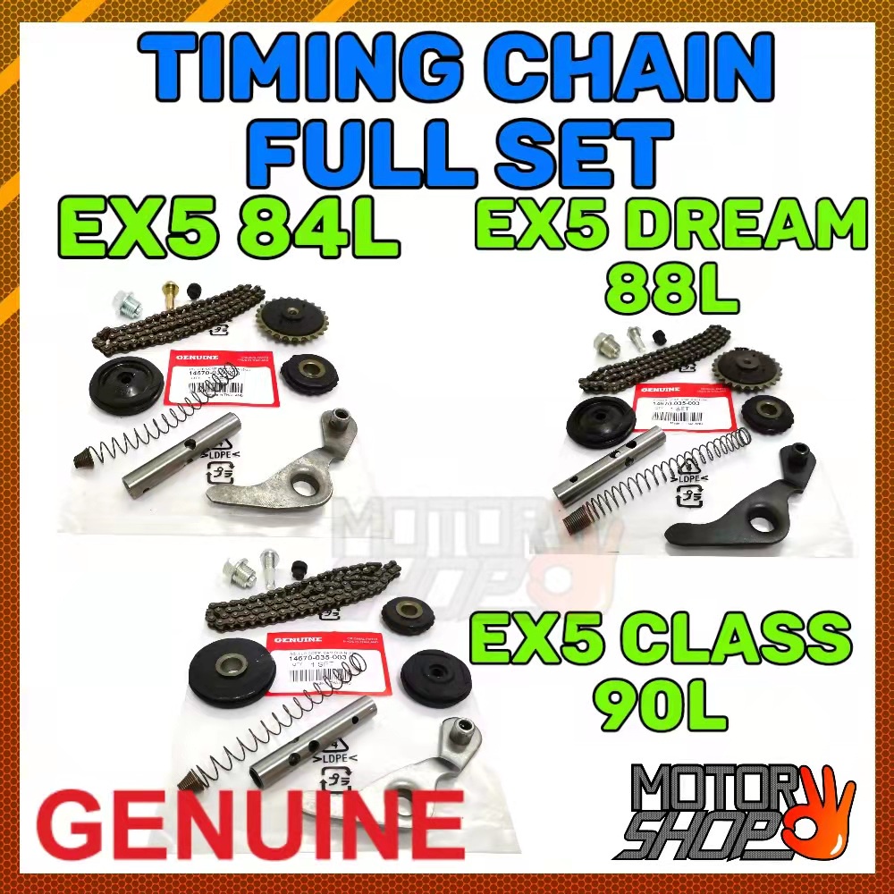 TIMING CHAIN FULL SET ROLLER HONDA EX5 DREAM 88L/EX5 84L /EX5 CLASS 90L