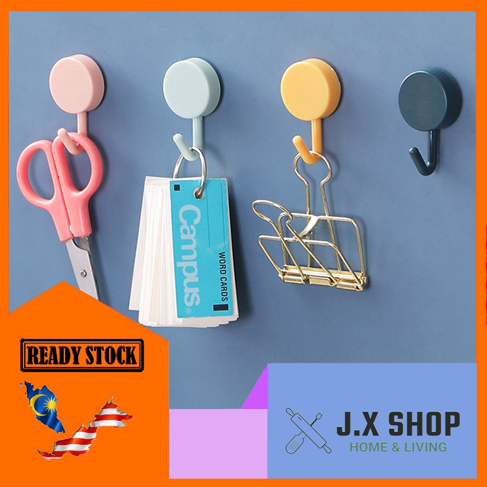 10 Pcs Creative Cute Wall Pasted Sticker Storage Hook Hanger Strong