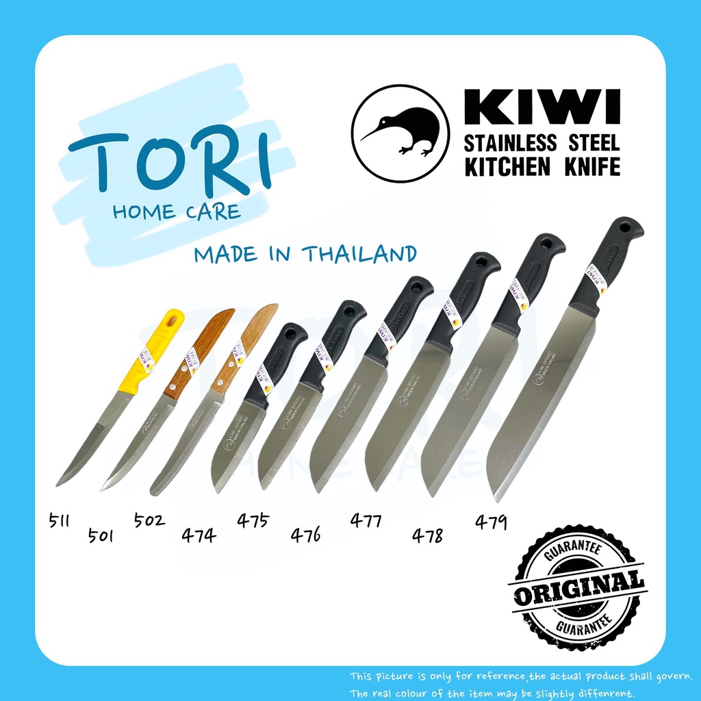 TORI HOME x KIWI Thailand ORIGINAL Kitchen Knife Pisau Kiwi Original