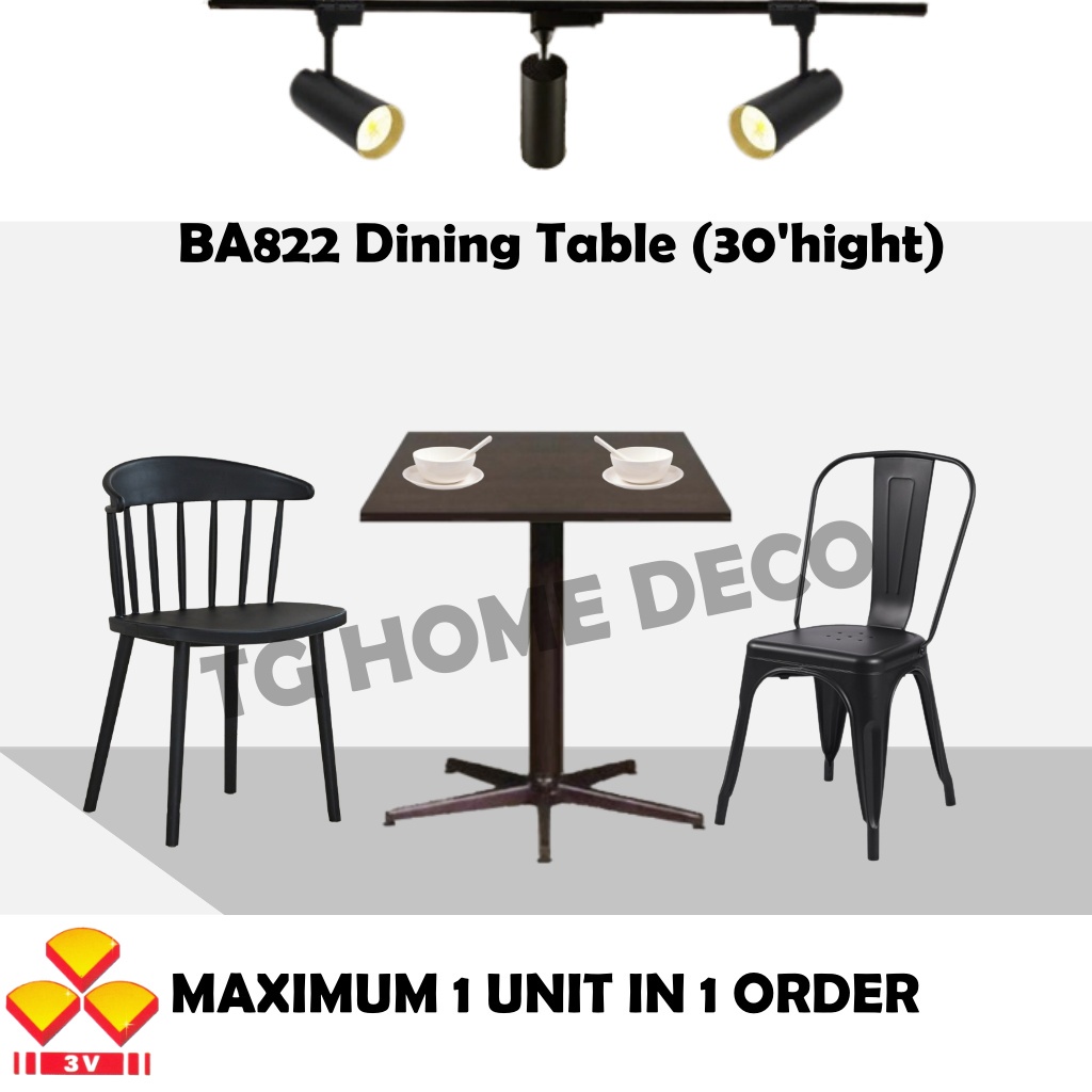 Tables / Rubberwood Square Cafe Dining Table (TABLE ONLY) Shopee Malaysia