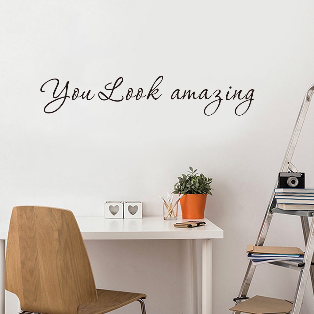 You Look Amazing Mirror Decal Vinyl Decal /Bathroom Decor Shower Door