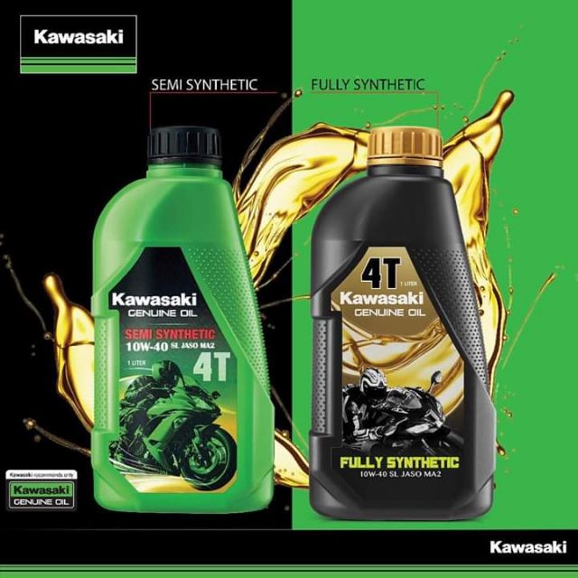 KAWASAKI GENUINE ENGINE OIL 4T SEMI / FULLY SYNTHETIC 10W40 Shopee Malaysia