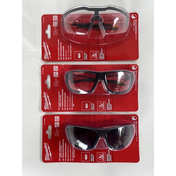 Milwaukee AntiFog / Anti Scratch Performance Safety Glasses Safety Goggles 48732000A 48