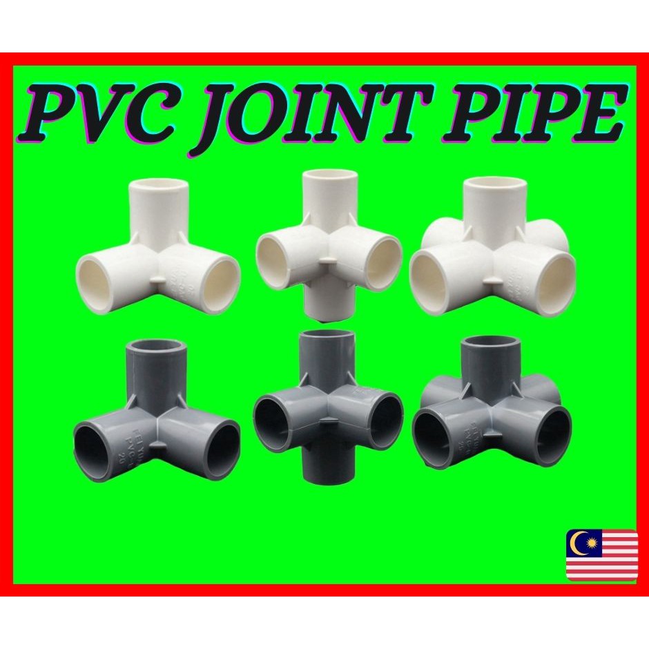 {Ready Stok} PVC wiring Pipe Connector Joint Fitting Connector DIY