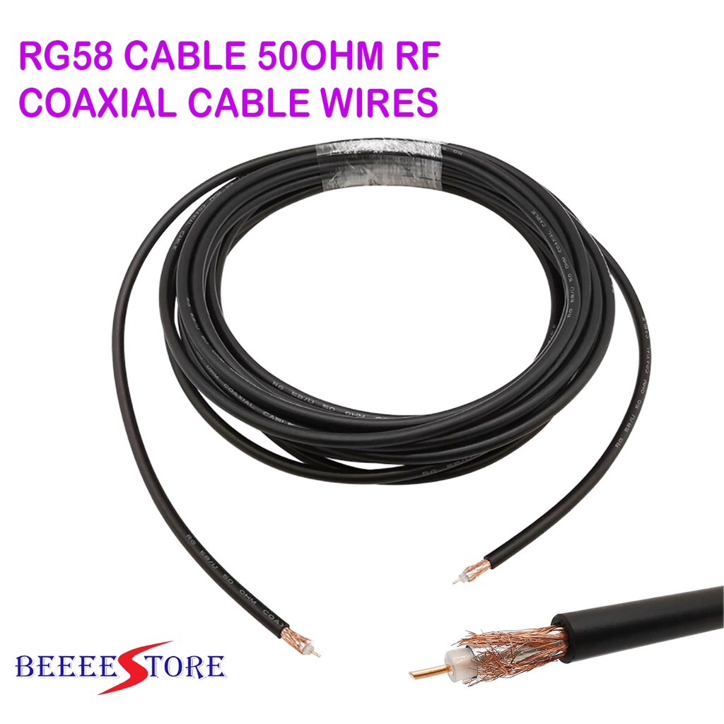 RG58 Cable AU 503 Pure Copper Cable RF Coaxial Cable for Signal